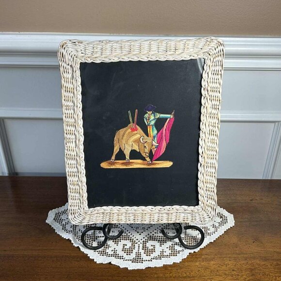 Vintage Mexican Popotillo straw art matador - Picture 1 of 10